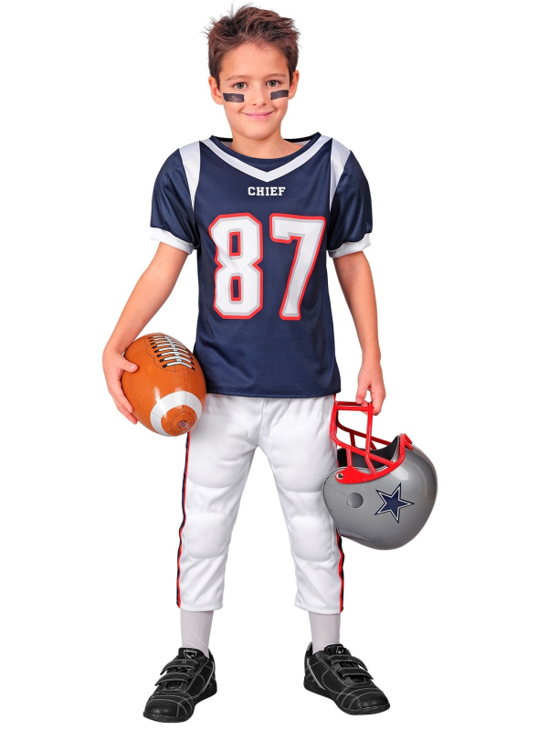 Déguisement Joueur de Football Américain Enfant et Ado – T-shirt et Pantalon rembourrés