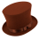 Chapeau Haut de Forme Marron Adulte – Style Empire, Victorien ou Steampunk