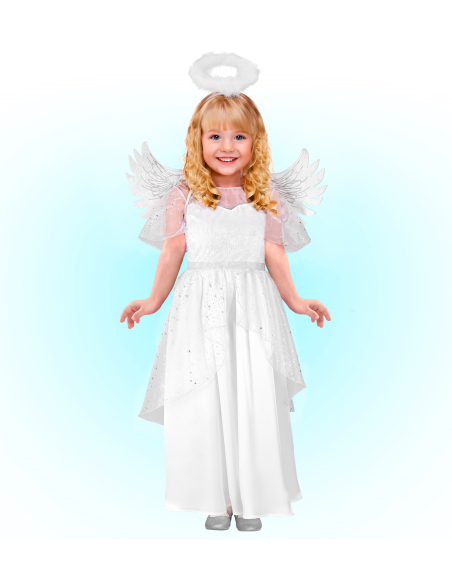Déguisement d'Ange pour Enfant – Robe, Ailes et Auréole