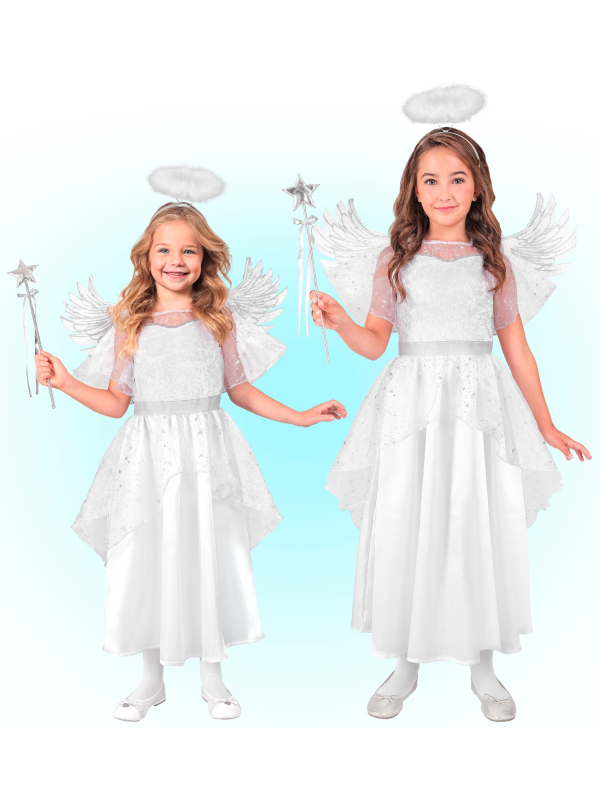Déguisement d'Ange pour Enfant – Robe, Ailes et Auréole
