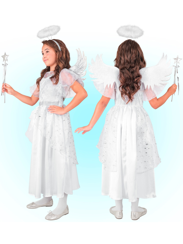Déguisement d'Ange pour Enfant – Robe, Ailes et Auréole