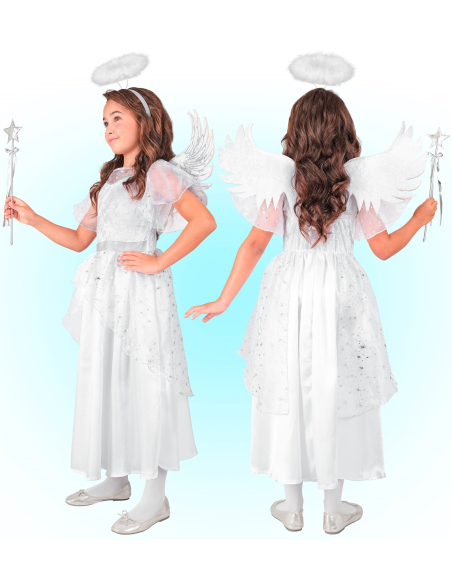 Déguisement d'Ange pour Enfant – Robe, Ailes et Auréole