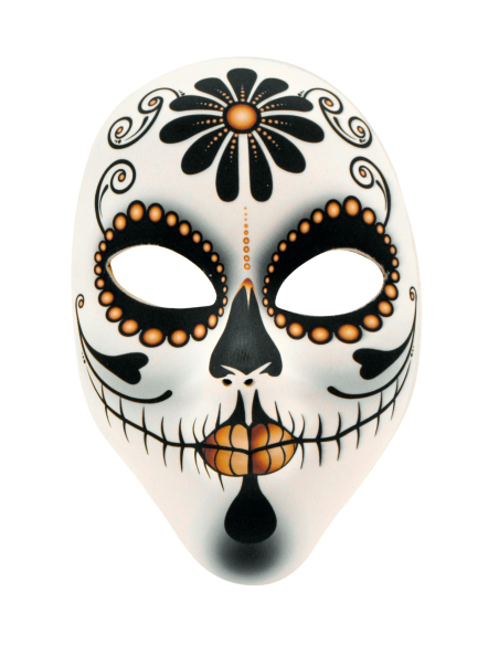Masque Femme Jour des Morts – Tissu Léger et Confortable