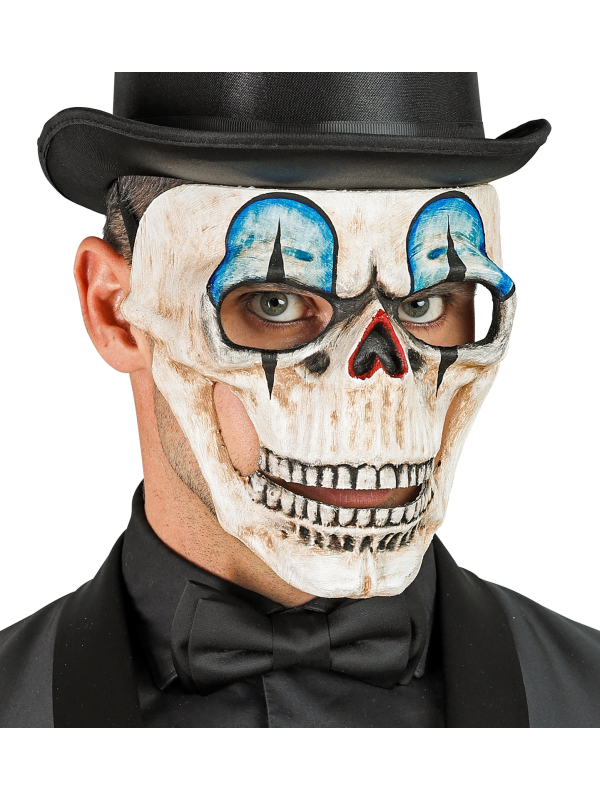Masque Crâne de Clown – Commedia dell’Arte, Finition Luxe