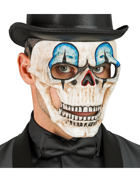 Masque Crâne de Clown – Commedia dell’Arte, Finition Luxe