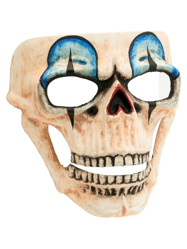 Masque Crâne de Clown – Commedia dell’Arte, Finition Luxe