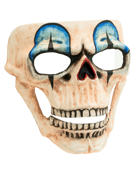 Masque Crâne de Clown – Commedia dell’Arte, Finition Luxe
