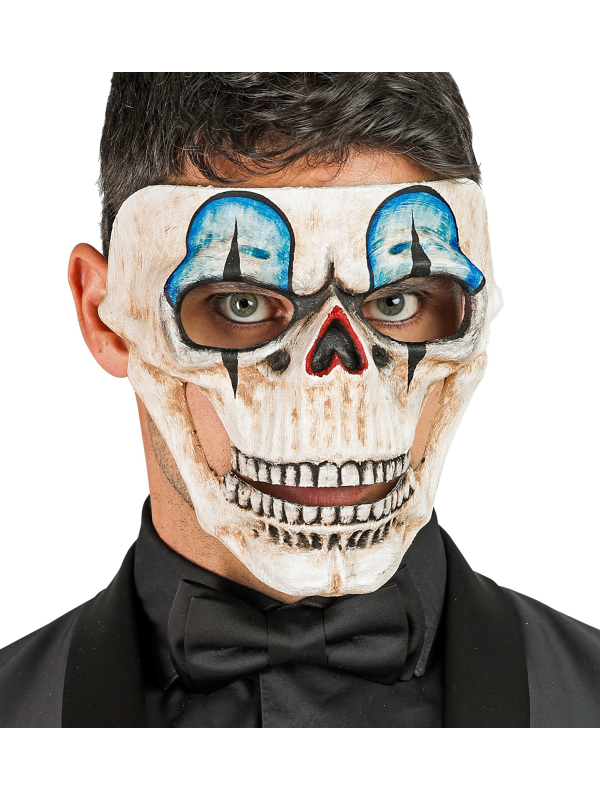 Masque Crâne de Clown – Commedia dell’Arte, Finition Luxe