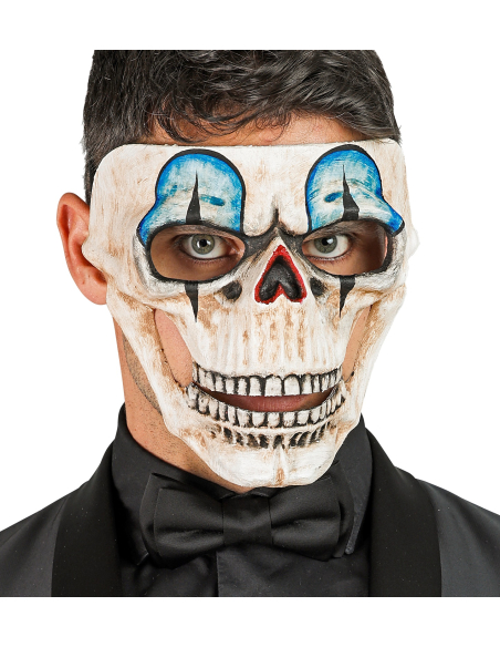 Masque Crâne de Clown – Commedia dell’Arte, Finition Luxe