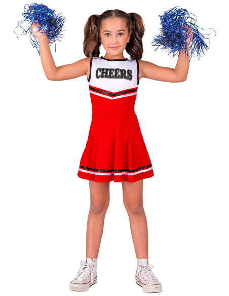 Déguisement de Majorette Rouge pour Enfant – Ambiance Cheerleader Garantie !
