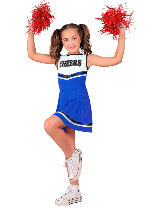 Déguisement de Majorette Bleue pour Enfant – Look Cheerleader Ultra Fun !