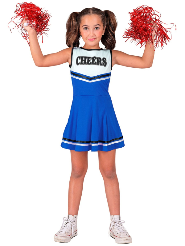 Déguisement de Majorette Bleue pour Enfant – Look Cheerleader Ultra Fun !
