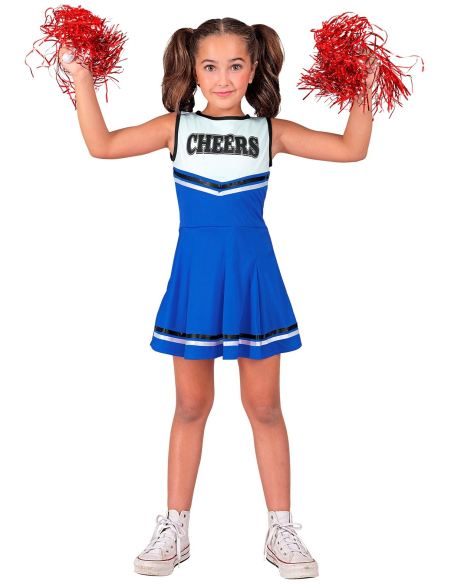 Déguisement de Majorette Bleue pour Enfant – Look Cheerleader Ultra Fun !