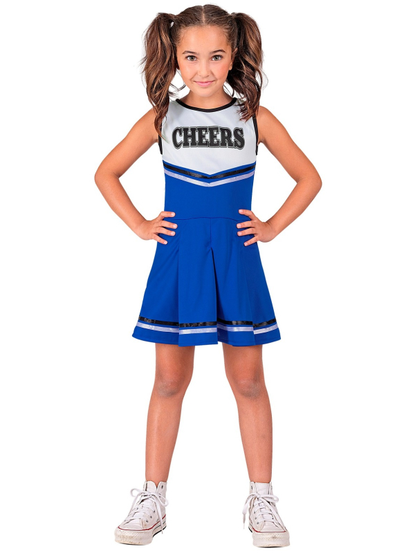Déguisement de Majorette Bleue pour Enfant – Look Cheerleader Ultra Fun !