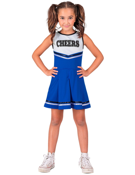 Déguisement de Majorette Bleue pour Enfant – Look Cheerleader Ultra Fun !