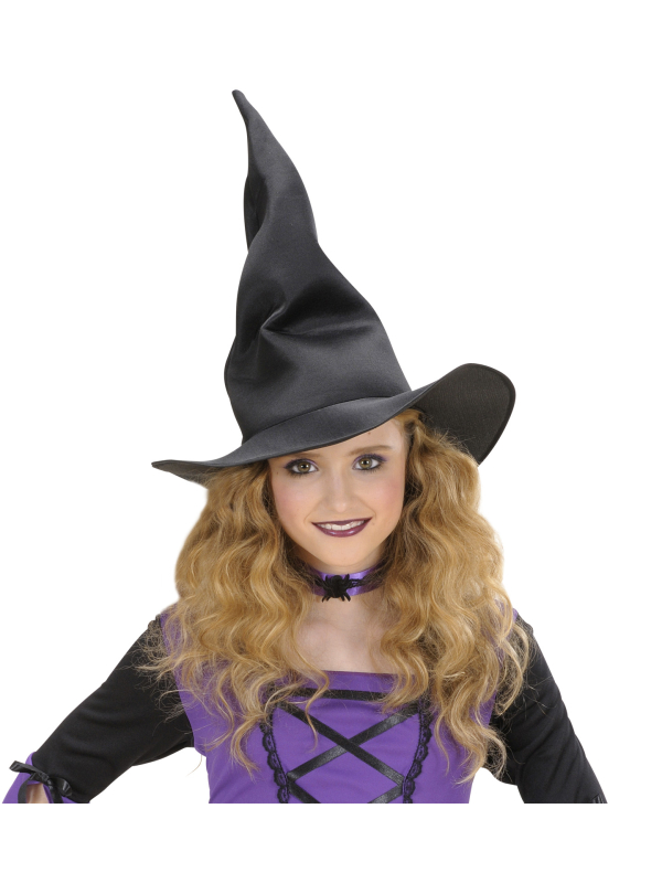 Chapeau Halloween de sorcière enfant – Pointe tordue mystique
