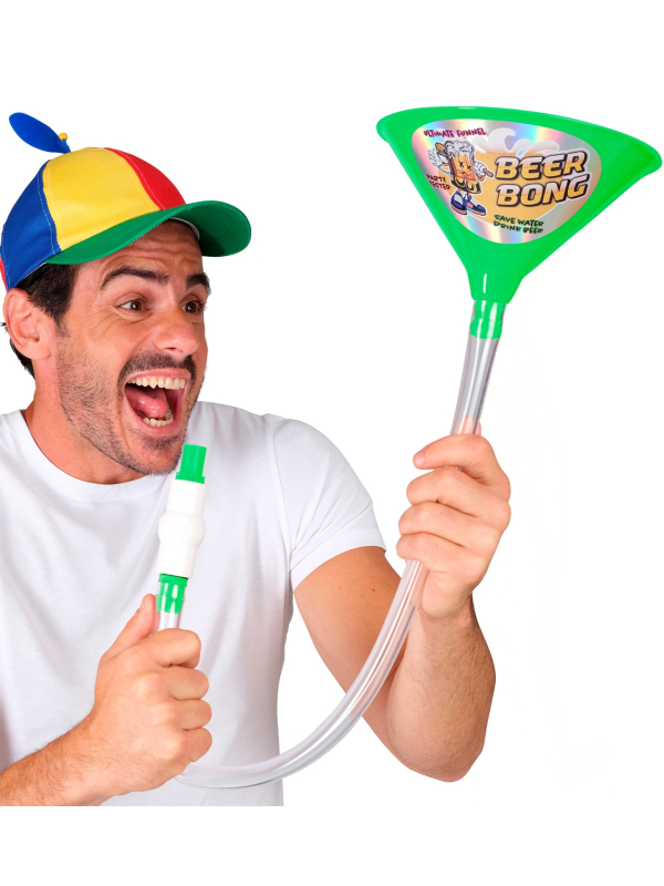 Entonnoir à bière festif avec robinet – Beer Bong Party