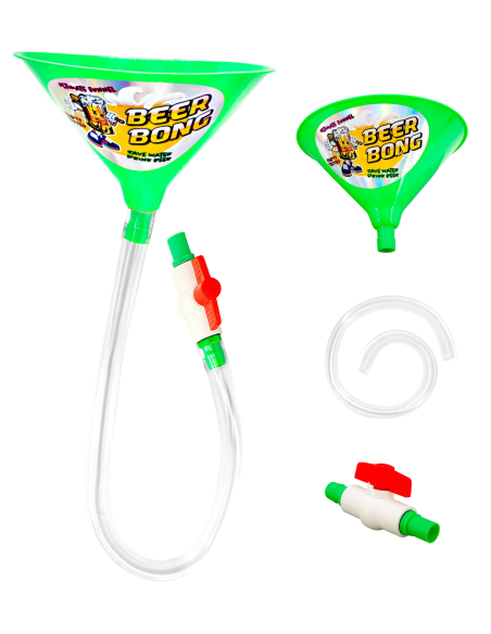Entonnoir à bière festif avec robinet – Beer Bong Party