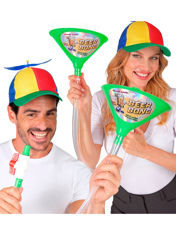 Entonnoir à bière festif avec robinet – Beer Bong Party
