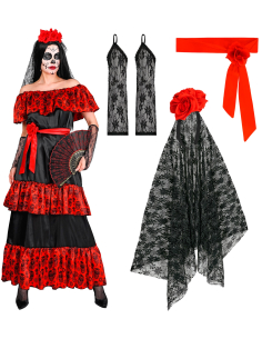 Déguisement femme Dia de los Muertos complet – Ambiance Mexique