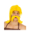 Set perruque + moustache Cétautomatix™ – Astérix® – Officiel – 2 pièces