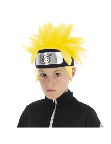 Perruque Naruto™ Shippuden enfant – Jaune hérissée – Taille unique