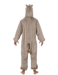 Déguisement de Sanglier Astérix® adulte - Combinaison peluche intégrale avec tête 2