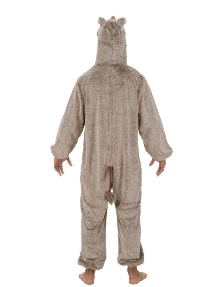 Déguisement de Sanglier Astérix® adulte - Combinaison peluche intégrale avec tête