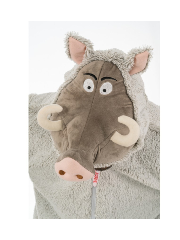 Déguisement de Sanglier Astérix® adulte - Combinaison peluche intégrale avec tête