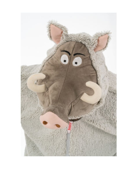 Déguisement de Sanglier Astérix® adulte - Combinaison peluche intégrale avec tête
