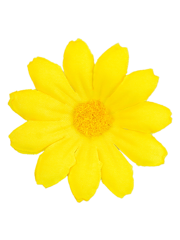 Set de 20 fleurs jaunes en tissu – Décoration joyeuse pour toutes vos fêtes et créations DIY