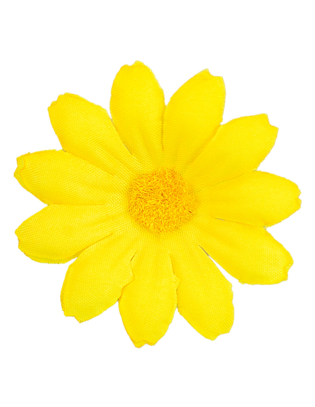 Set de 20 fleurs jaunes en tissu – Décoration joyeuse pour toutes vos fêtes et créations DIY