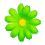 Set de 20 fleurs vertes décoratives en tissu – Accessoire festif pour décor nature et déguisements