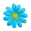 Set de 20 fleurs bleues décoratives – Pour décos marines, festives et créatives