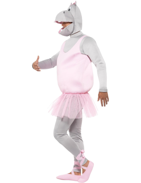 Déguisement Hippopotame Ballerine Adulte (haut, pantalon, coiffe, couvre-chaussures)