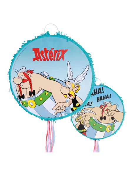Piñata pliable bleue à tirer Astérix® – 40 cm – Pour une fête d’anniversaire gauloise !