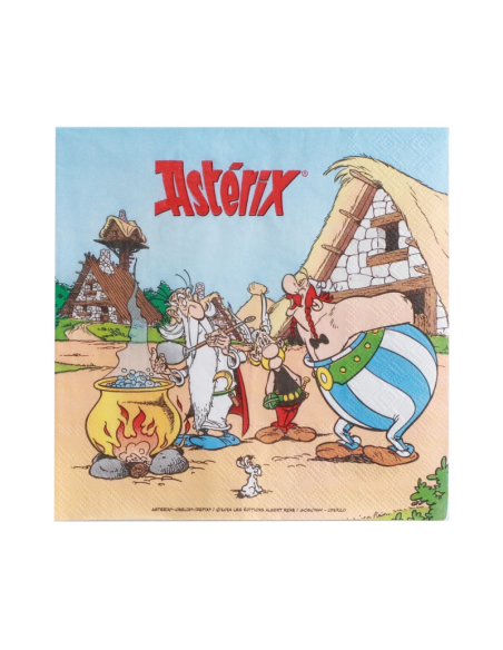 20 Serviettes en papier Astérix® – Pour une fête d’anniversaire 100 % gauloise !