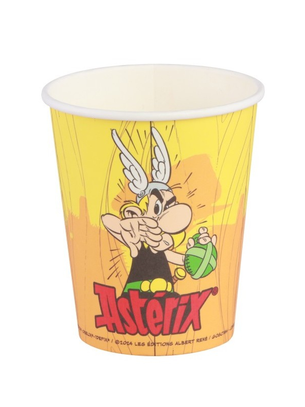 8 Gobelets en carton Astérix® 250 ml – Écoresponsables, parfaits pour une fête d’anniversaire gauloise !