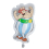 Ballon mylar Obélix Astérix® – 49,5 x 81 cm – Déco d’anniversaire géante et festive