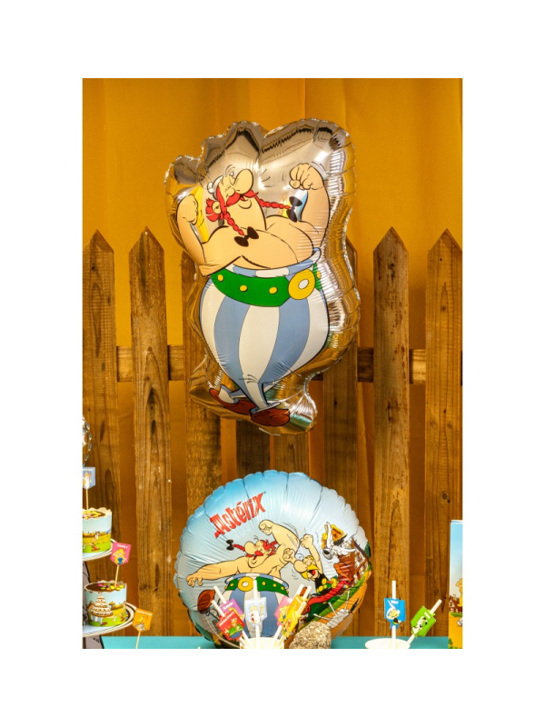 Ballon mylar Obélix Astérix® – 49,5 x 81 cm – Déco d’anniversaire géante et festive