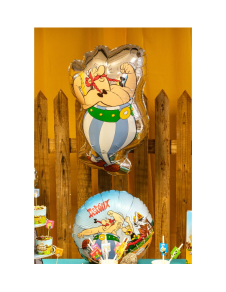 Ballon mylar Obélix Astérix® – 49,5 x 81 cm – Déco d’anniversaire géante et festive