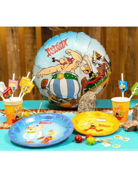 Ballon rond Astérix® – 43 cm – Pour une fête gonflée d’énergie gauloise !