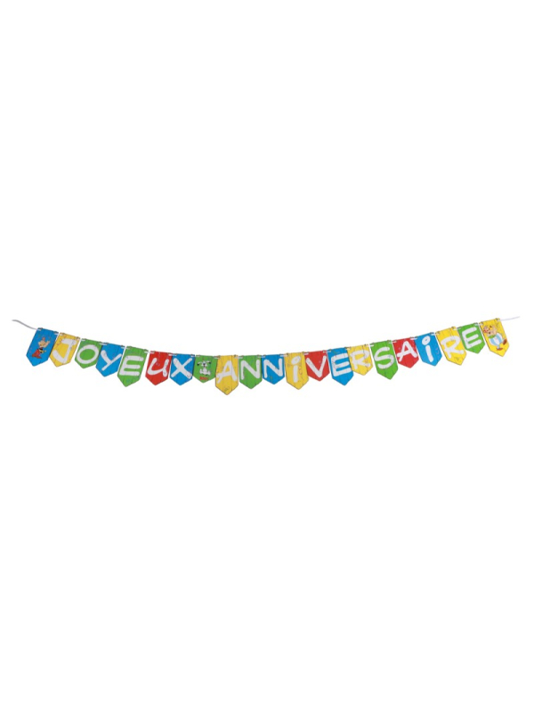 Guirlande Joyeux Anniversaire Astérix® – 2,5 m – Déco murale festive pour anniversaire enfant