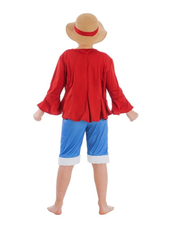 Déguisement enfant Luffy – One Piece® – Veste, short, ceinture et chapeau (4 pièces)