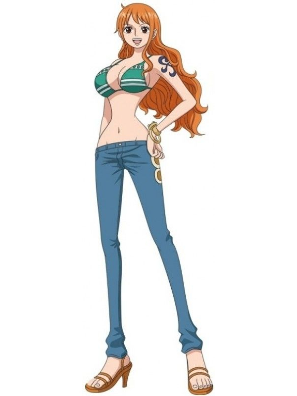 Déguisement adulte Nami – One Piece® – Haut imprimé + pantalon (XS à M)