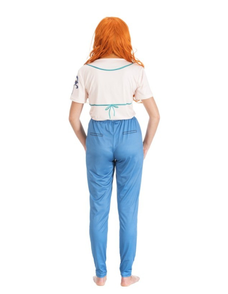 Déguisement adulte Nami – One Piece® – Haut imprimé + pantalon (XS à M)