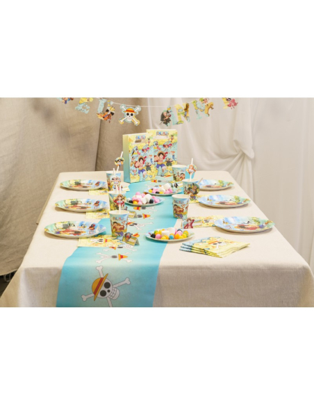 Chemin de table anniversaire One Piece® – Tissu intissé – 30 cm x 3 m