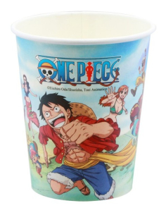 8 Gobelets anniversaire One Piece® – 250 ml – Sans plastique