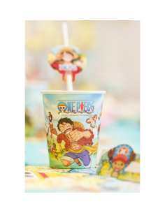 8 Gobelets anniversaire One Piece® – 250 ml – Sans plastique 2