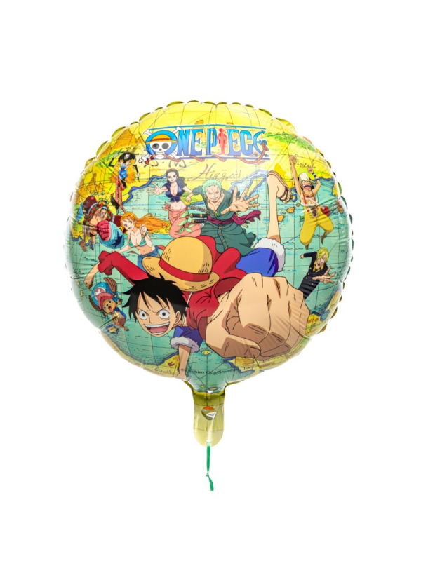 Ballon mylar rond One Piece® – 43 cm – Décoration anniversaire manga